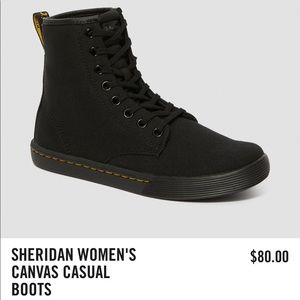 DR MARTENS SHERIDAN CANVAS BOOTS